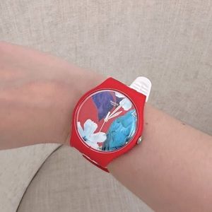 SWATCH Floral Wrist Watch